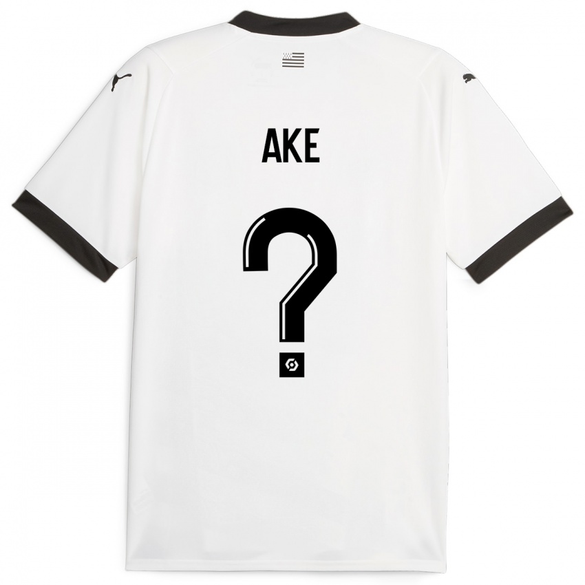 Kinder Junior Ake #0 Weiß Auswärtstrikot Trikot 2023/24 T-Shirt