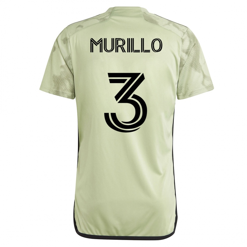 Kinder Jesús Murillo #3 Grün Auswärtstrikot Trikot 2023/24 T-Shirt