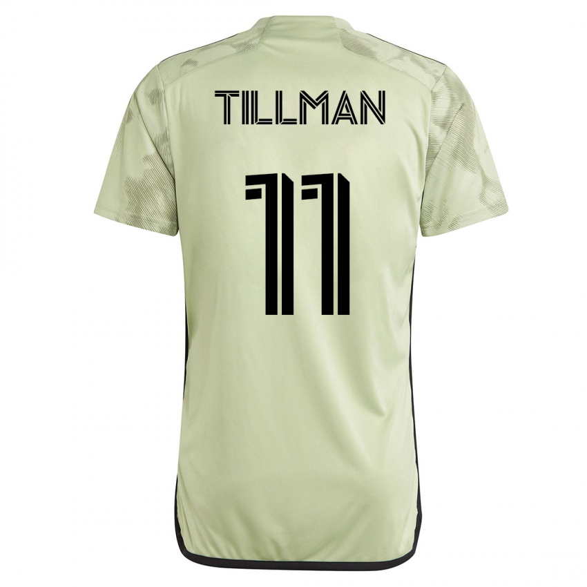Kinder Timothy Tillman #11 Grün Auswärtstrikot Trikot 2023/24 T-Shirt