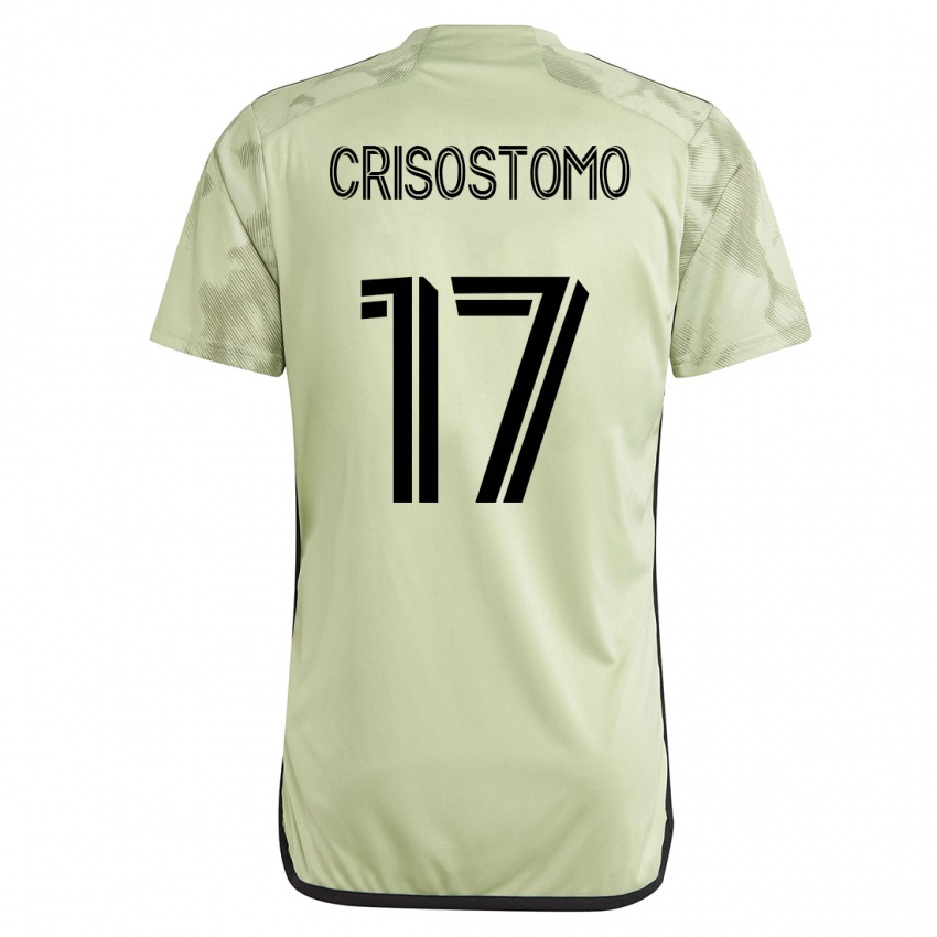 Kinder Danny Crisostomo #17 Grün Auswärtstrikot Trikot 2023/24 T-Shirt