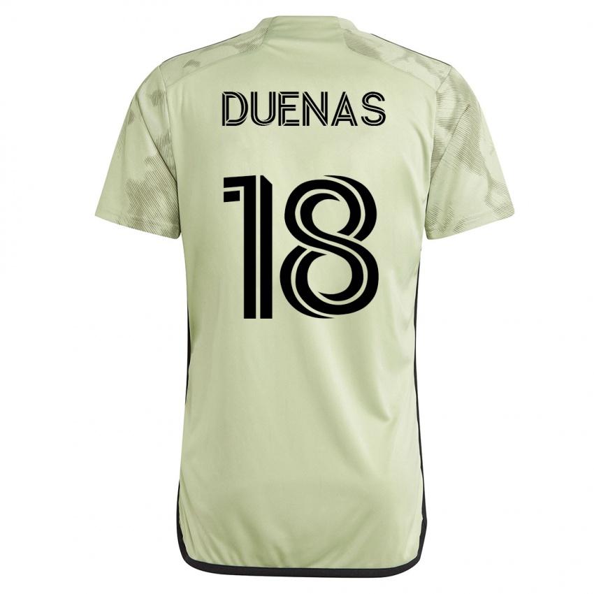 Kinder Érik Dueñas #18 Grün Auswärtstrikot Trikot 2023/24 T-Shirt