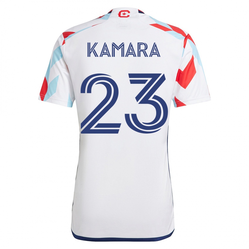 Kinder Kei Kamara #23 Weiß Blau Auswärtstrikot Trikot 2023/24 T-Shirt
