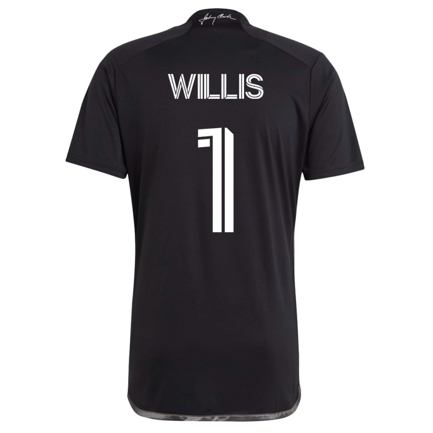 Kinder Joe Willis #1 Schwarz Auswärtstrikot Trikot 2023/24 T-Shirt