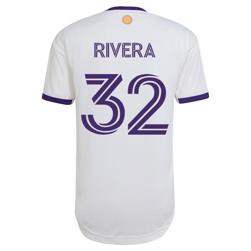 Kinder Wilfredo Rivera #32 Weiß Auswärtstrikot Trikot 2023/24 T-Shirt