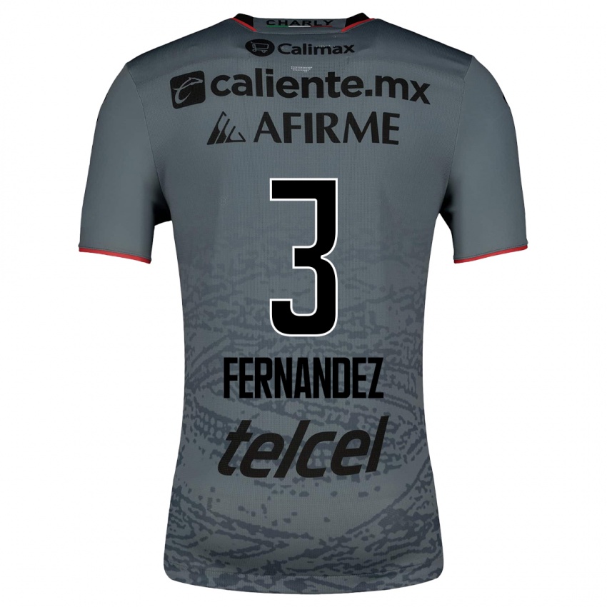 Kinder Rafael Fernández #3 Grau Auswärtstrikot Trikot 2023/24 T-Shirt