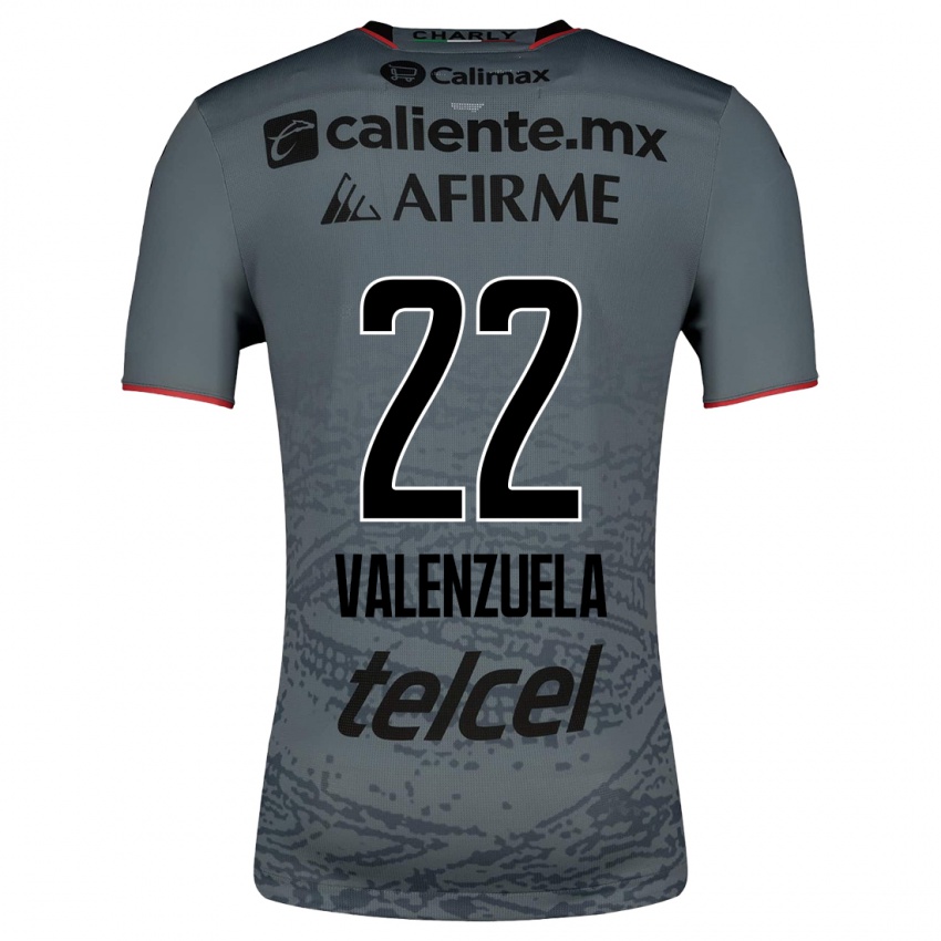 Kinder Carlos Valenzuela #22 Grau Auswärtstrikot Trikot 2023/24 T-Shirt
