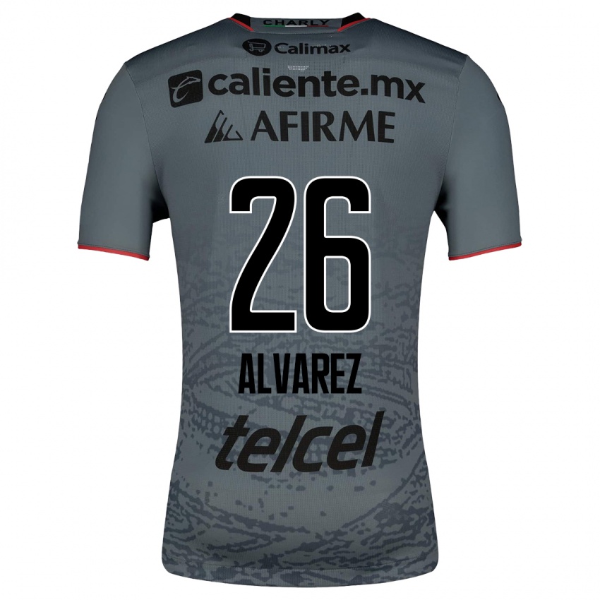 Kinder Efraín Álvarez #26 Grau Auswärtstrikot Trikot 2023/24 T-Shirt