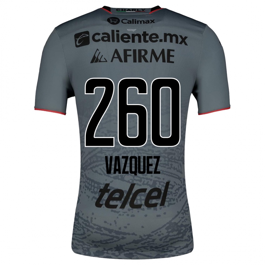 Kinder Octavio Vázquez #260 Grau Auswärtstrikot Trikot 2023/24 T-Shirt