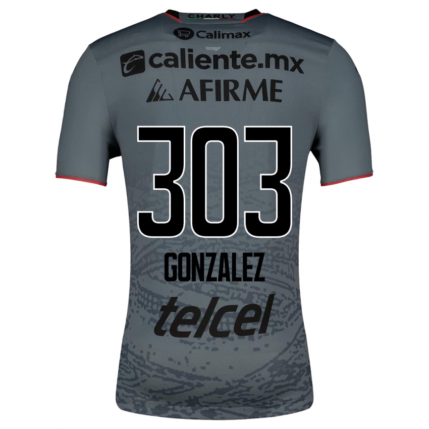 Kinder Osmar González #303 Grau Auswärtstrikot Trikot 2023/24 T-Shirt