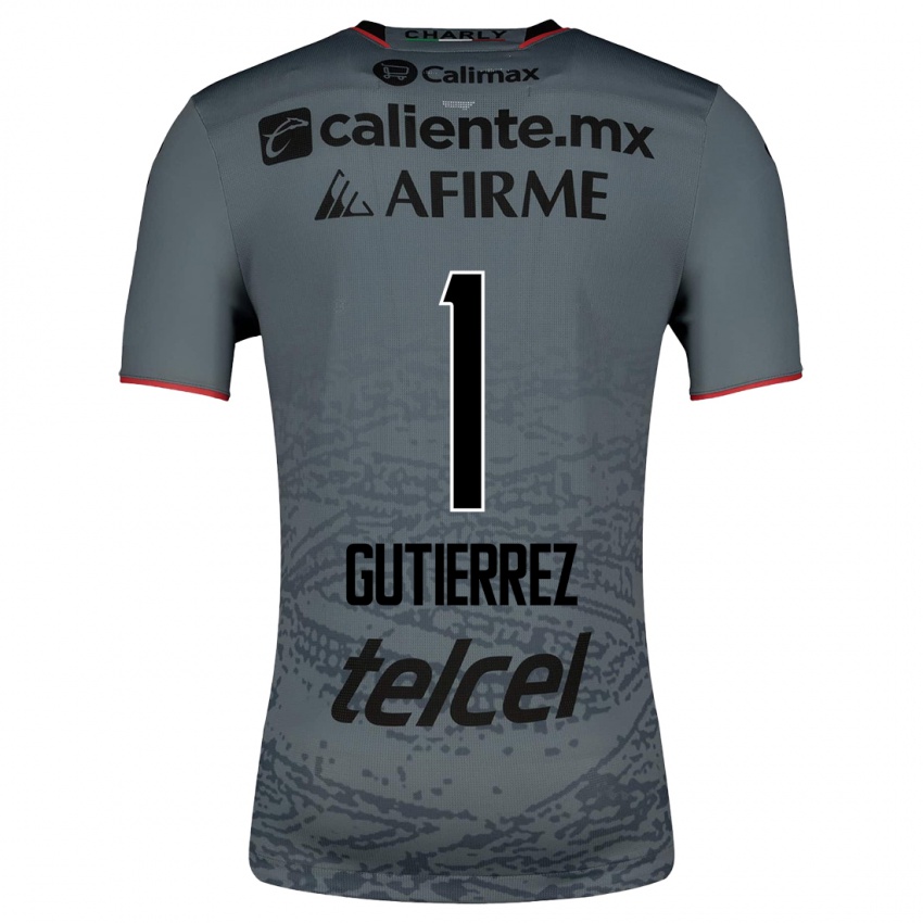 Kinder Alejandra Gutiérrez #1 Grau Auswärtstrikot Trikot 2023/24 T-Shirt