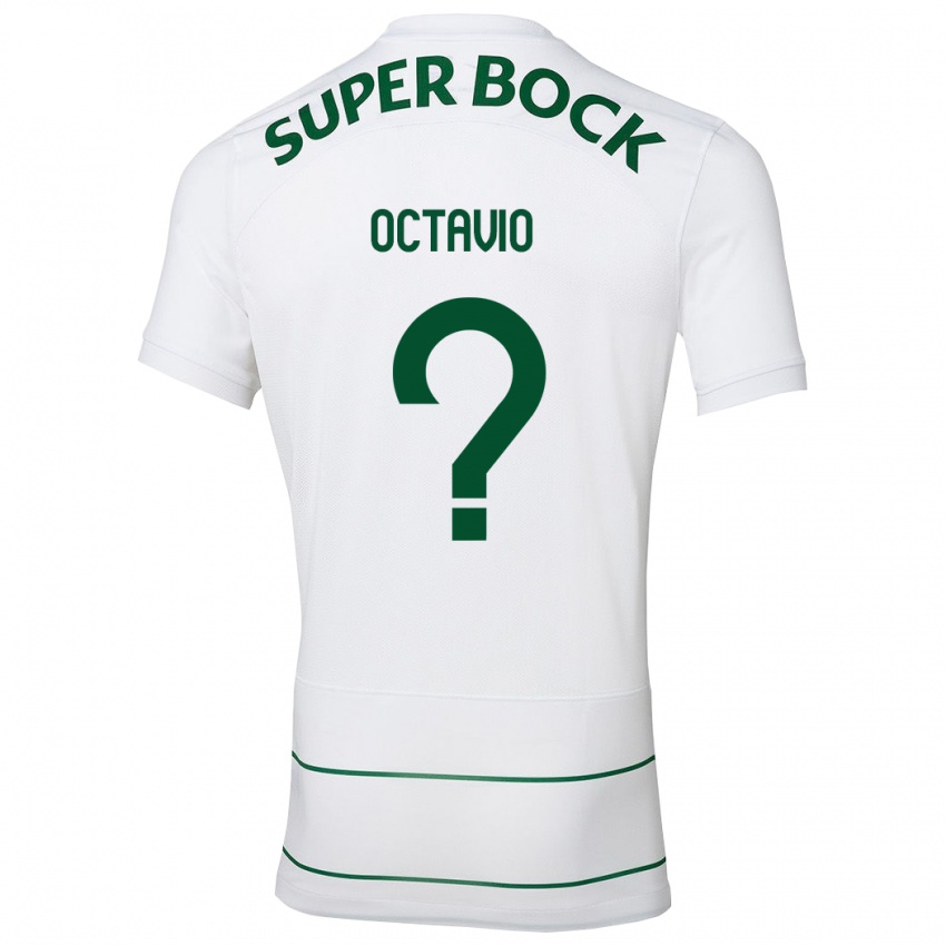 Kinder Tiago Octávio #0 Weiß Auswärtstrikot Trikot 2023/24 T-Shirt