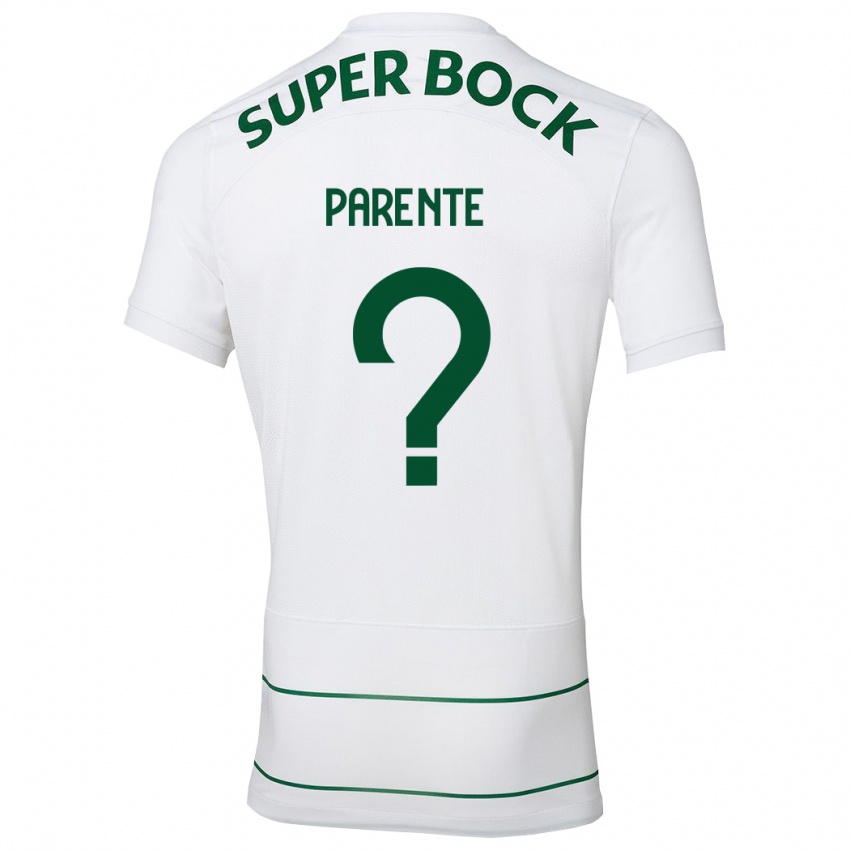 Kinder Tiago Parente #0 Weiß Auswärtstrikot Trikot 2023/24 T-Shirt