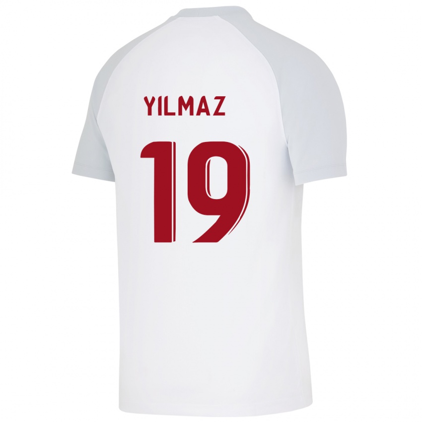 Kinder Zehra Yılmaz #19 Weiß Auswärtstrikot Trikot 2023/24 T-Shirt