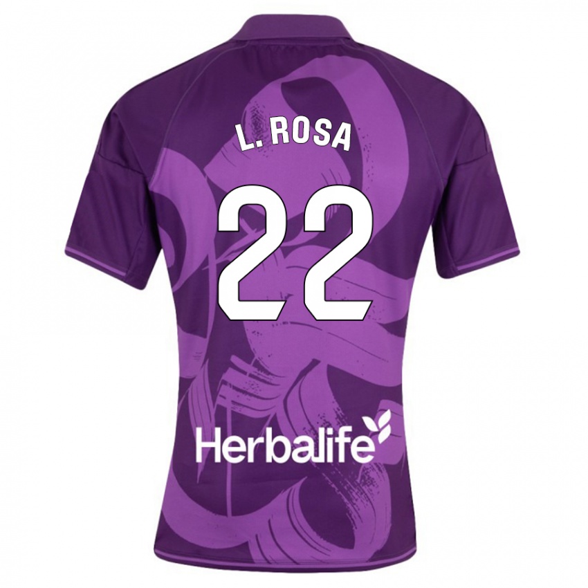 Kinder Lucas Rosa #22 Violett Auswärtstrikot Trikot 2023/24 T-Shirt