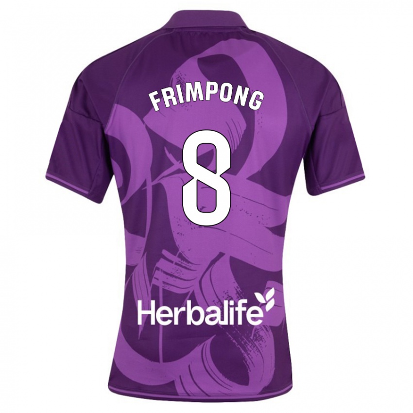 Kinder Eugene Frimpong #8 Violett Auswärtstrikot Trikot 2023/24 T-Shirt
