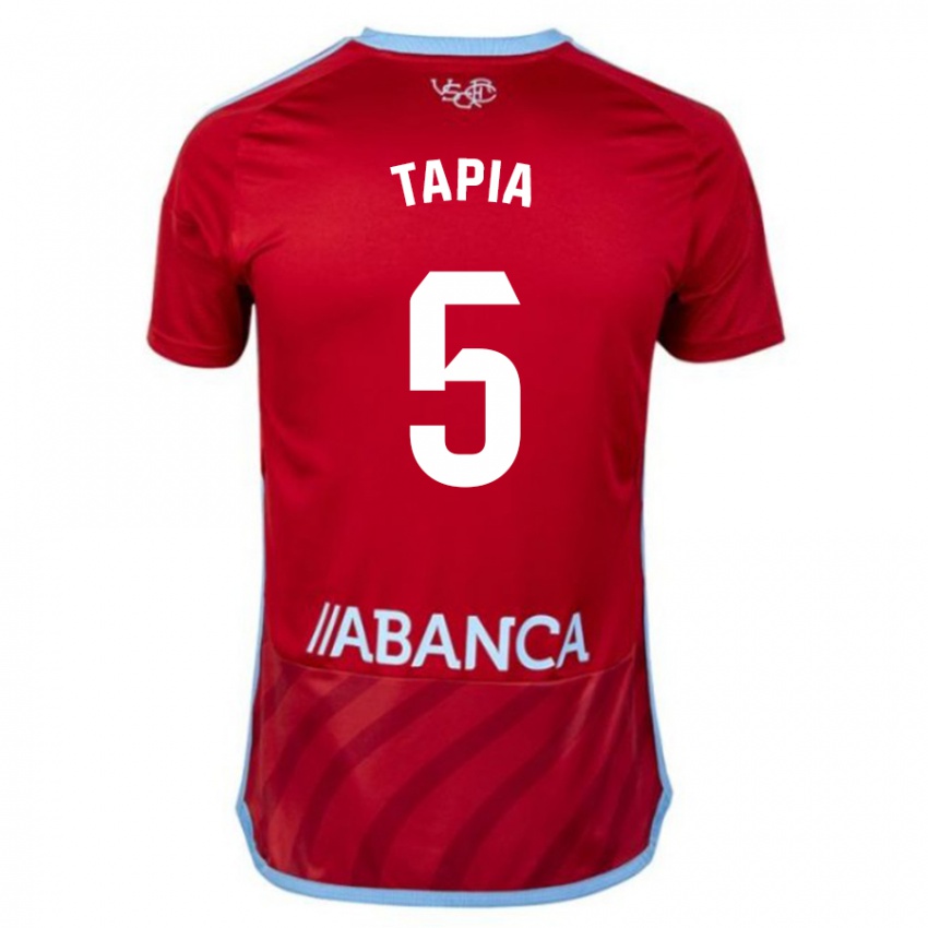 Kinder Renato Tapia #5 Rot Auswärtstrikot Trikot 2023/24 T-Shirt