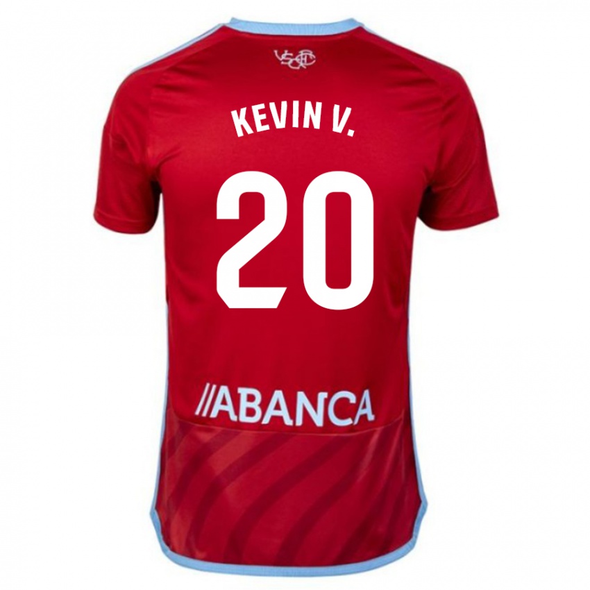 Kinder Kevin Vázquez #20 Rot Auswärtstrikot Trikot 2023/24 T-Shirt