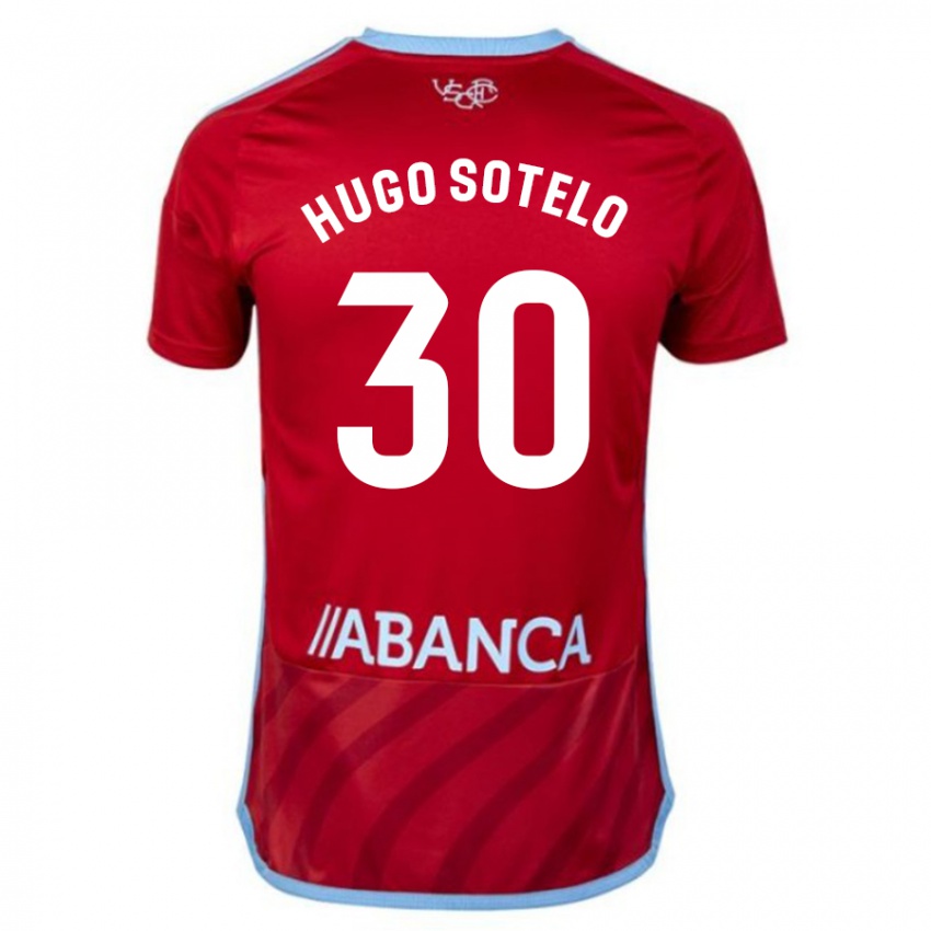 Kinder Hugo Sotelo #30 Rot Auswärtstrikot Trikot 2023/24 T-Shirt