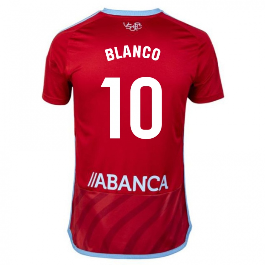 Kinder Raúl Blanco #10 Rot Auswärtstrikot Trikot 2023/24 T-Shirt