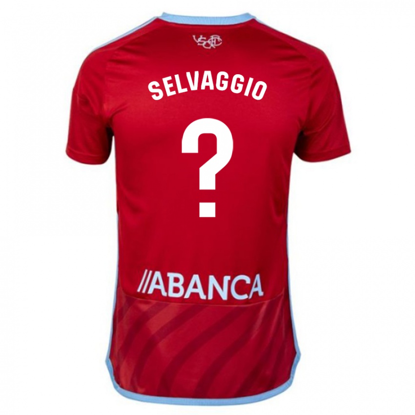 Kinder Nico Selvaggio #0 Rot Auswärtstrikot Trikot 2023/24 T-Shirt