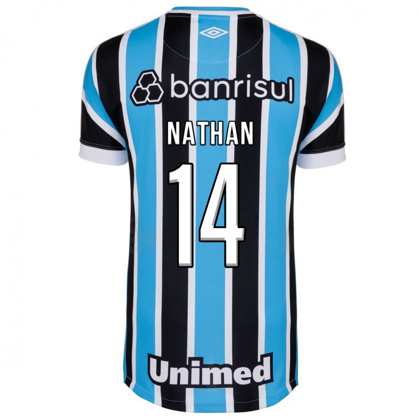 Herren Nathan #14 Blau Heimtrikot Trikot 2023/24 T-Shirt