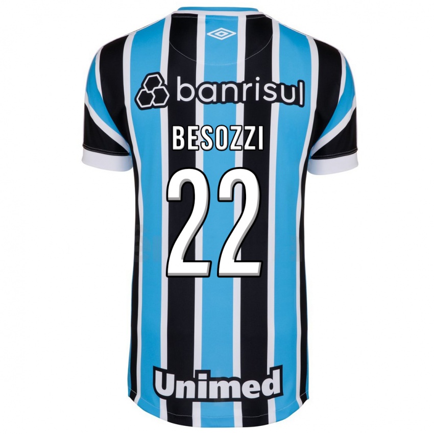 Herren Lucas Besozzi #22 Blau Heimtrikot Trikot 2023/24 T-Shirt