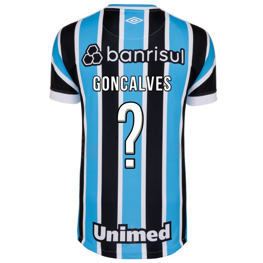 Herren Matheus Gonçalves #0 Blau Heimtrikot Trikot 2023/24 T-Shirt
