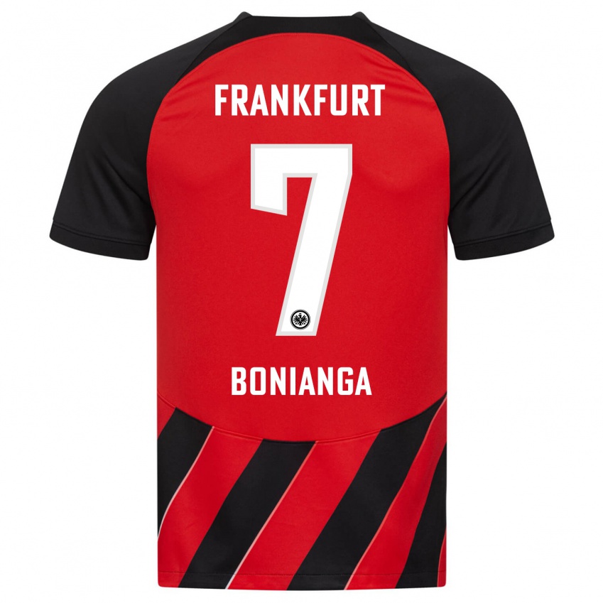 Herren Phinees Bonianga #7 Rot Schwarz Heimtrikot Trikot 2023/24 T-Shirt