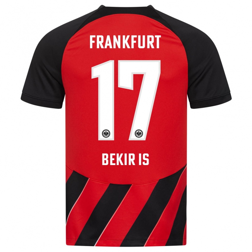 Herren Eba Bekir Is #17 Rot Schwarz Heimtrikot Trikot 2023/24 T-Shirt