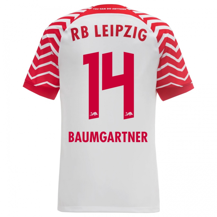 Herren Christoph Baumgartner #14 Weiß Heimtrikot Trikot 2023/24 T-Shirt