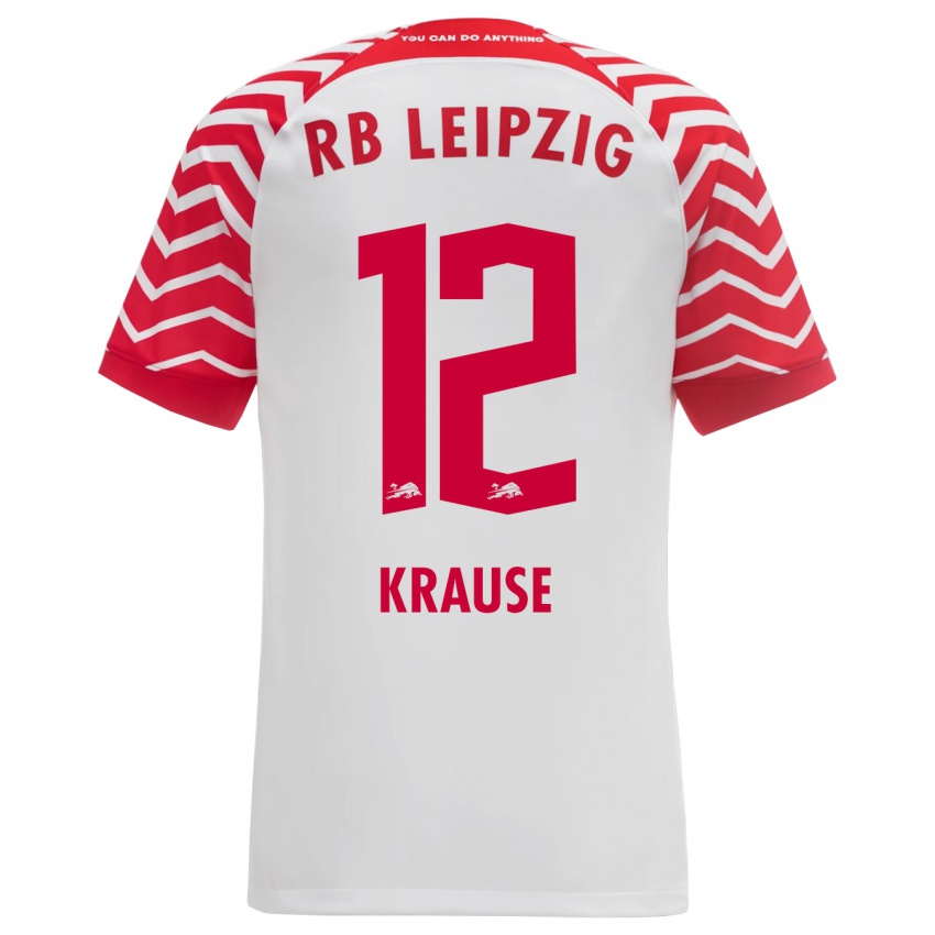 Herren Arno Krause #12 Weiß Heimtrikot Trikot 2023/24 T-Shirt