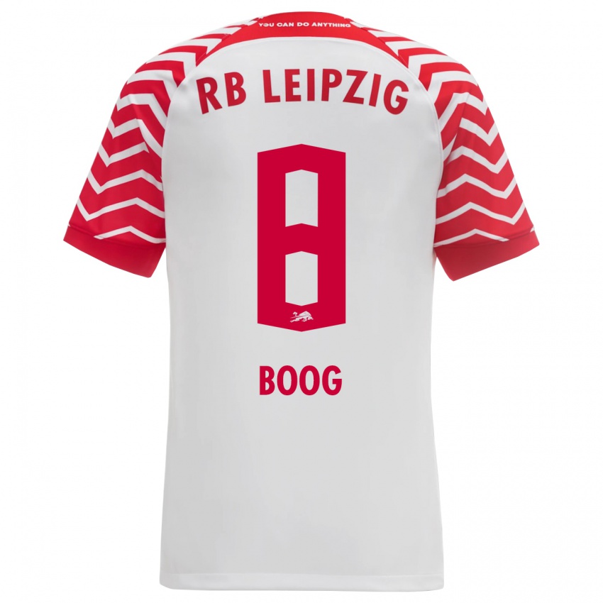 Herren Miguel Boog #8 Weiß Heimtrikot Trikot 2023/24 T-Shirt