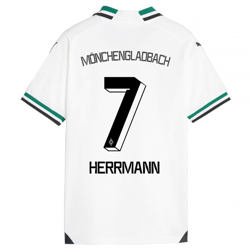 Herren Patrick Herrmann #7 Weiß Grün Heimtrikot Trikot 2023/24 T-Shirt