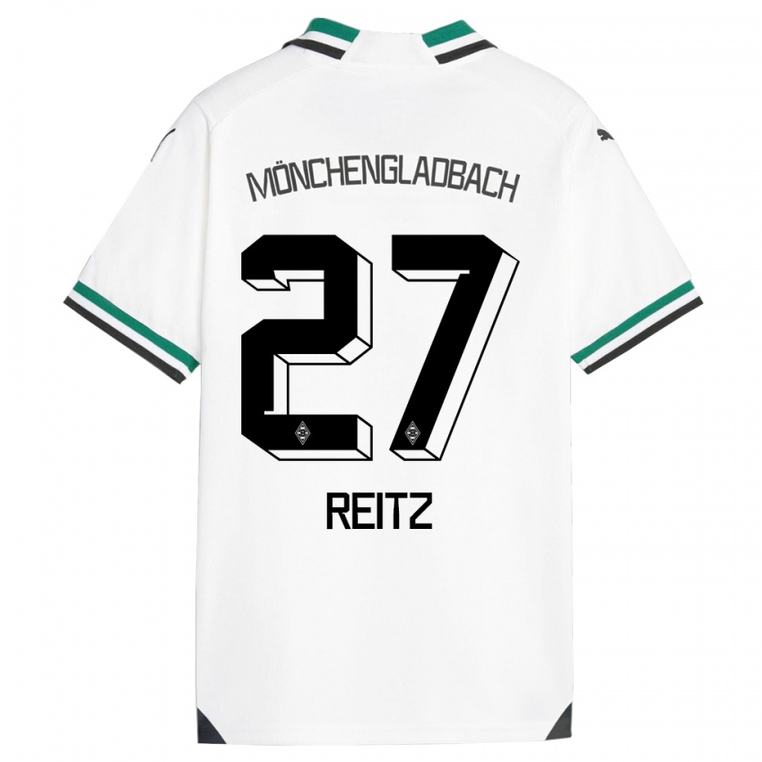 Herren Rocco Reitz #27 Weiß Grün Heimtrikot Trikot 2023/24 T-Shirt