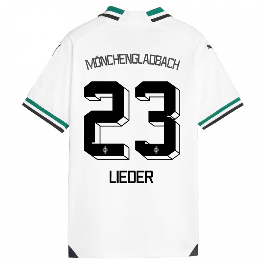Herren Michel Lieder #23 Weiß Grün Heimtrikot Trikot 2023/24 T-Shirt
