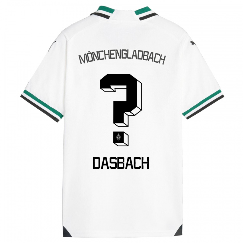 Herren Yannik Dasbach #0 Weiß Grün Heimtrikot Trikot 2023/24 T-Shirt