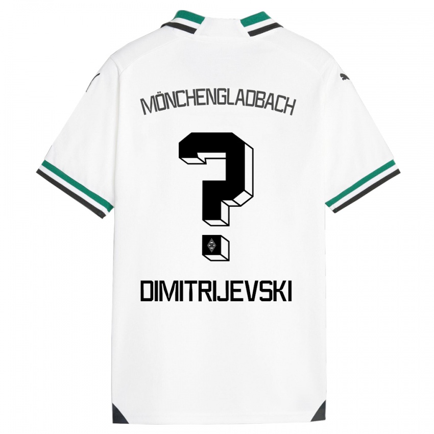 Herren Maximilian Dimitrijevski #0 Weiß Grün Heimtrikot Trikot 2023/24 T-Shirt