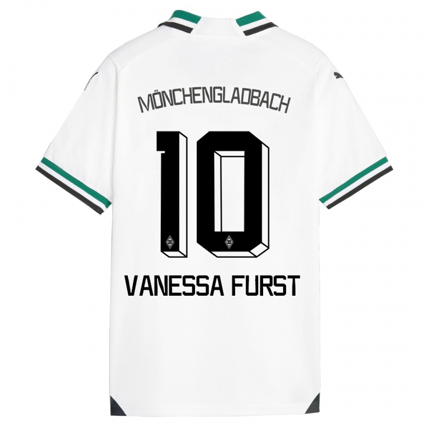 Herren Vanessa Fürst #10 Weiß Grün Heimtrikot Trikot 2023/24 T-Shirt