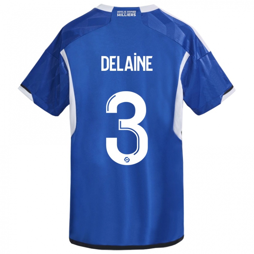 Herren Thomas Delaine #3 Blau Heimtrikot Trikot 2023/24 T-Shirt