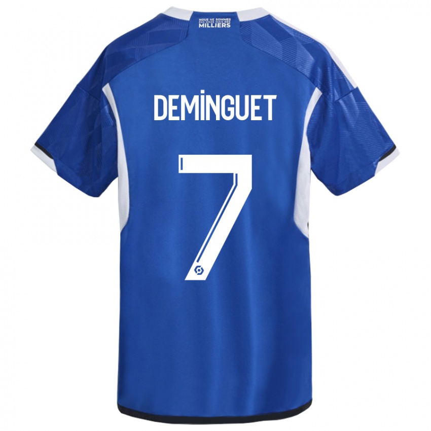 Herren Jessy Deminguet #7 Blau Heimtrikot Trikot 2023/24 T-Shirt