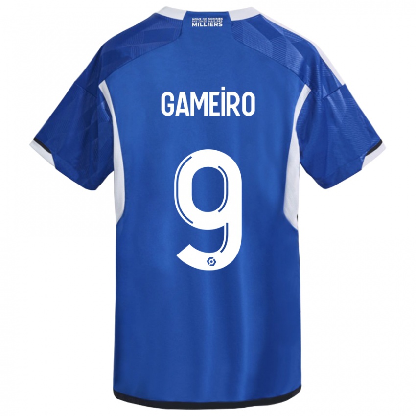 Herren Kévin Gameiro #9 Blau Heimtrikot Trikot 2023/24 T-Shirt