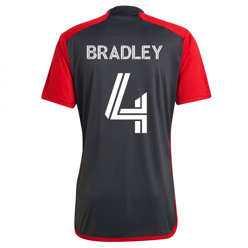 Herren Michael Bradley #4 Grau Heimtrikot Trikot 2023/24 T-Shirt