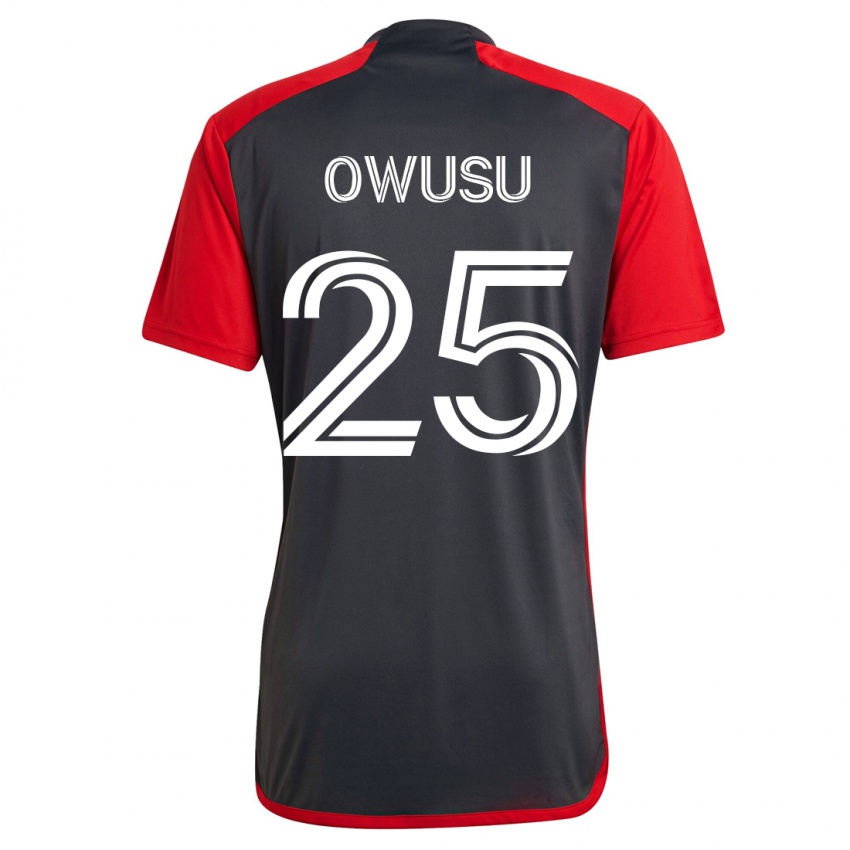 Herren Prince Osei Owusu #25 Grau Heimtrikot Trikot 2023/24 T-Shirt