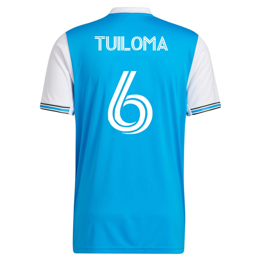 Herren Bill Tuiloma #6 Blau Heimtrikot Trikot 2023/24 T-Shirt