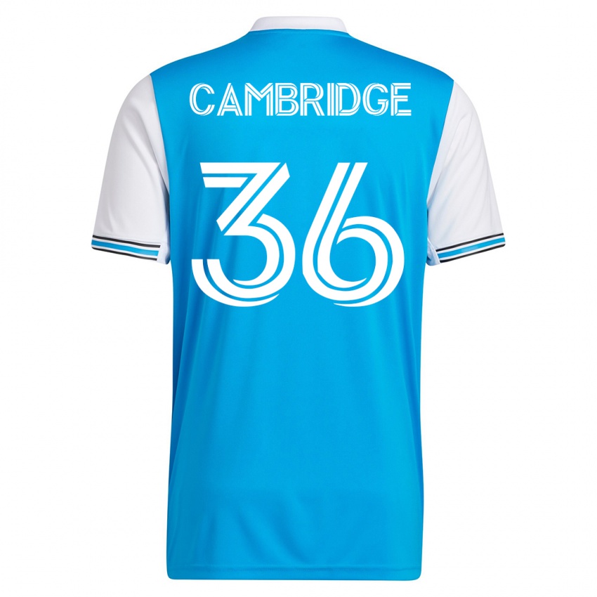 Herren Brandon Cambridge #36 Blau Heimtrikot Trikot 2023/24 T-Shirt