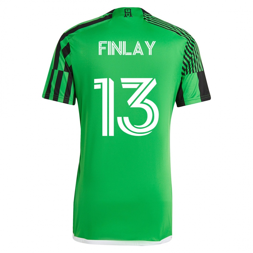Herren Ethan Finlay #13 Grün Schwarz Heimtrikot Trikot 2023/24 T-Shirt