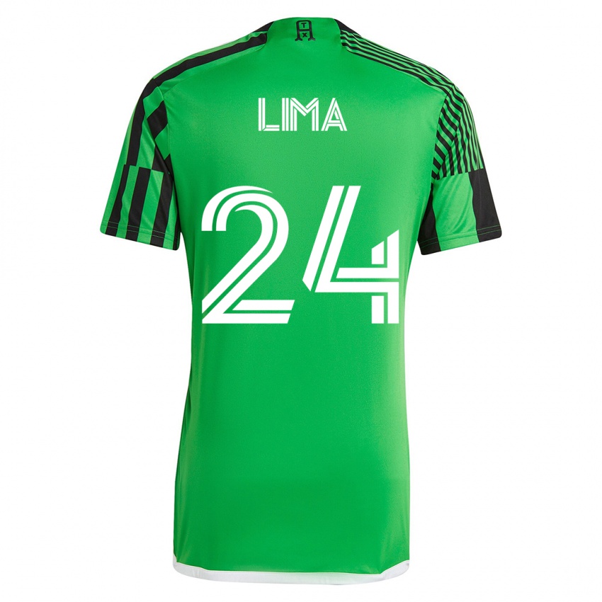Herren Nick Lima #24 Grün Schwarz Heimtrikot Trikot 2023/24 T-Shirt