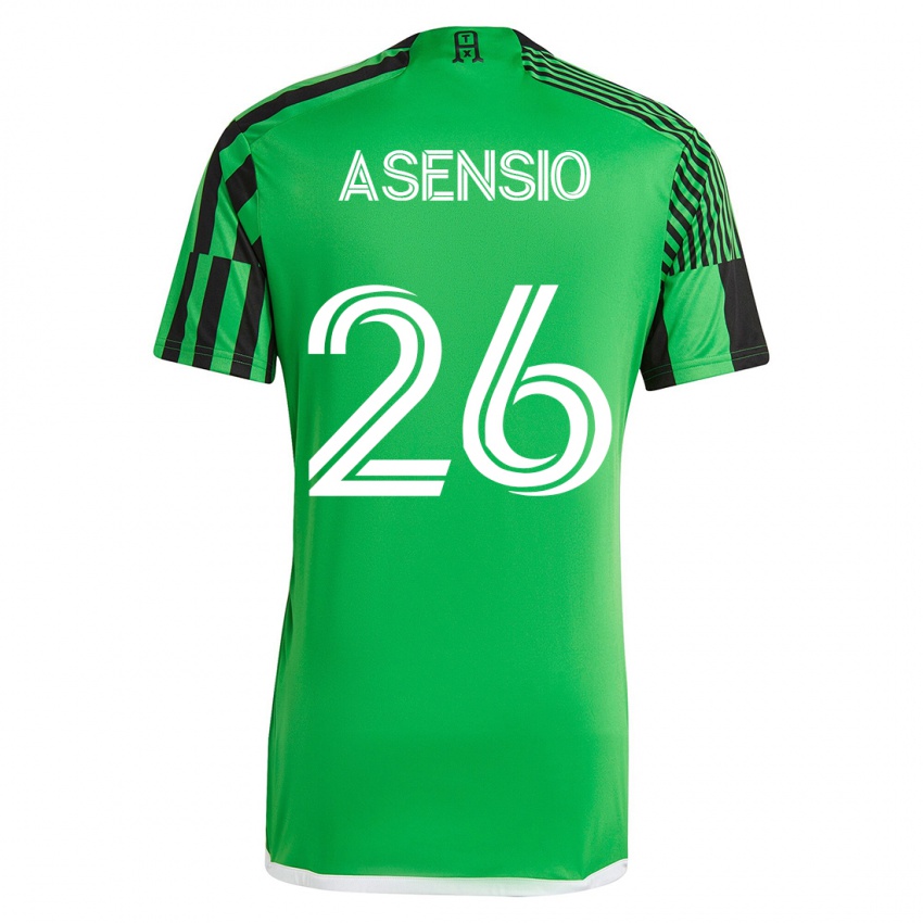 Herren Charlie Asensio #26 Grün Schwarz Heimtrikot Trikot 2023/24 T-Shirt