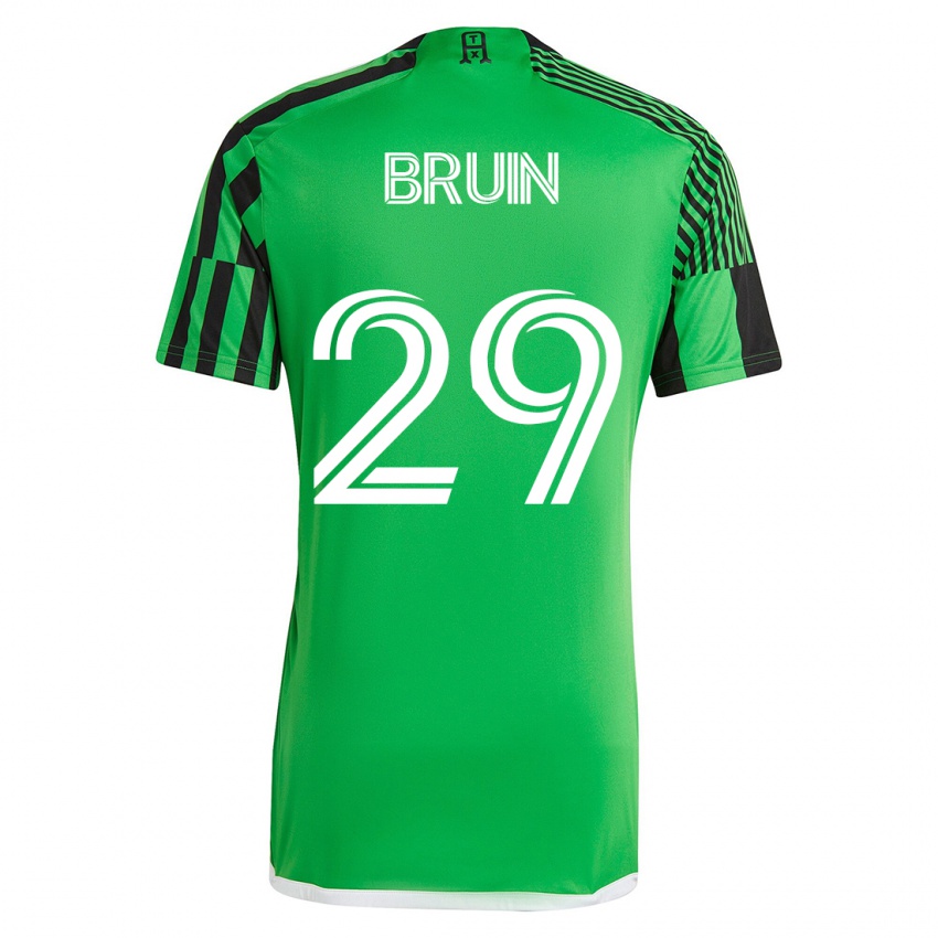Herren Will Bruin #29 Grün Schwarz Heimtrikot Trikot 2023/24 T-Shirt