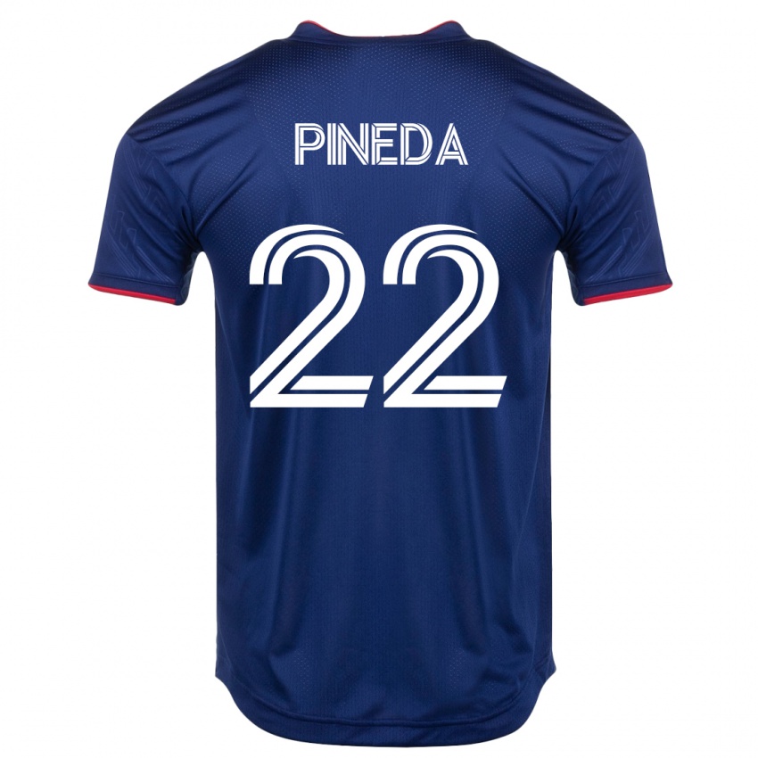 Herren Mauricio Pineda #22 Marine Heimtrikot Trikot 2023/24 T-Shirt